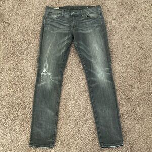 RALPH LAUREN POLO Tompkins Skinny Jeans Size 31 Dark Gray